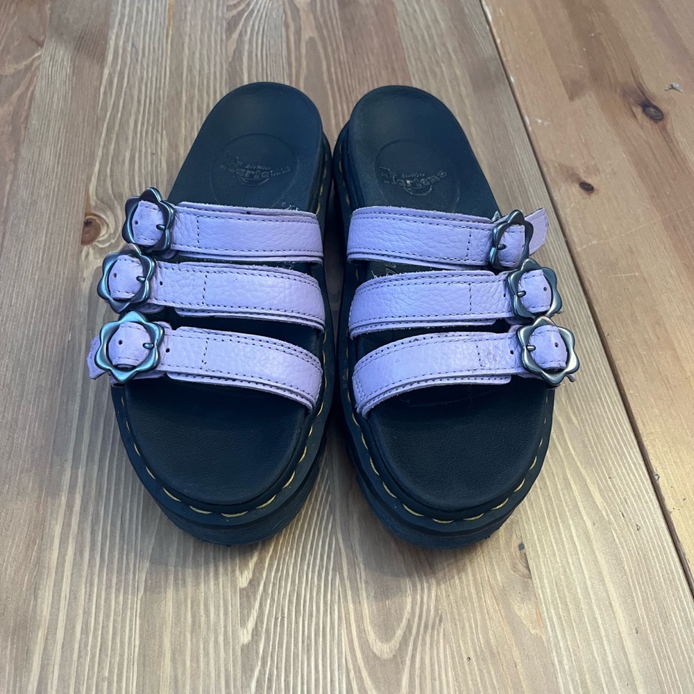 Dr. Martens Blaire Slide Flower Lavender Sandals